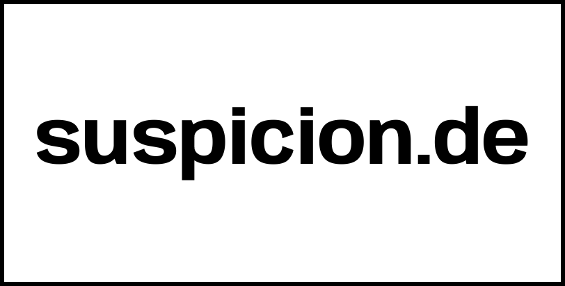 suspicion.de