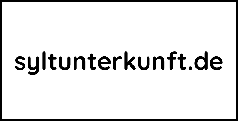 syltunterkunft.de