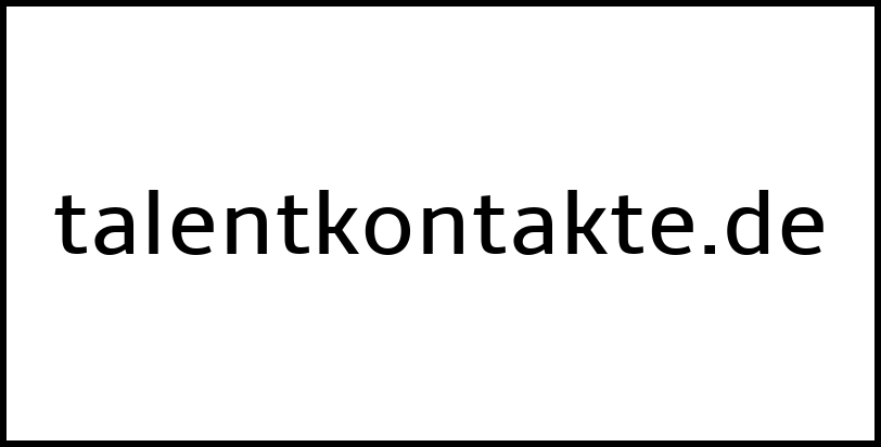 talentkontakte.de