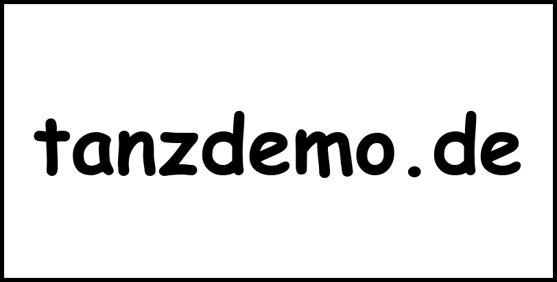 tanzdemo.de