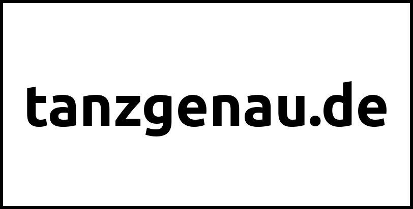 tanzgenau.de