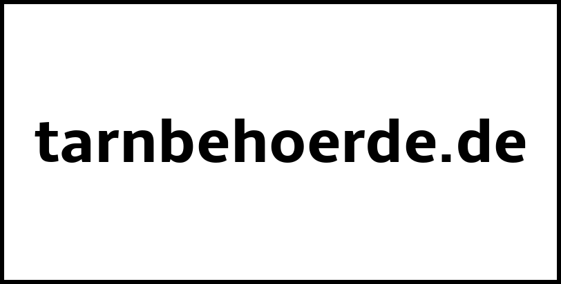 tarnbehoerde.de