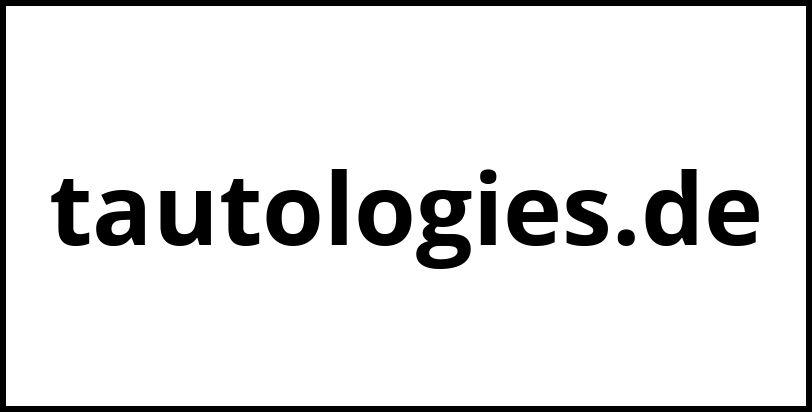 tautologies.de