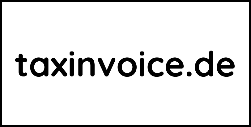 taxinvoice.de