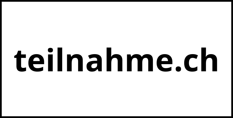 teilnahme.ch