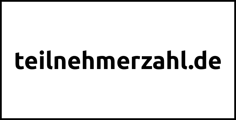 teilnehmerzahl.de