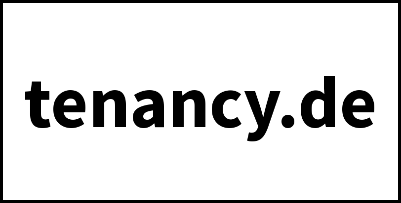 tenancy.de