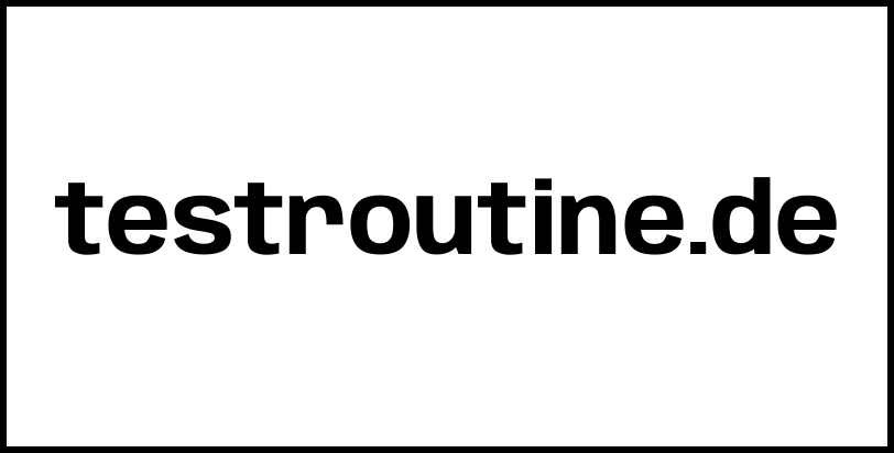 testroutine.de