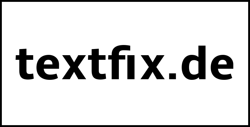 textfix.de