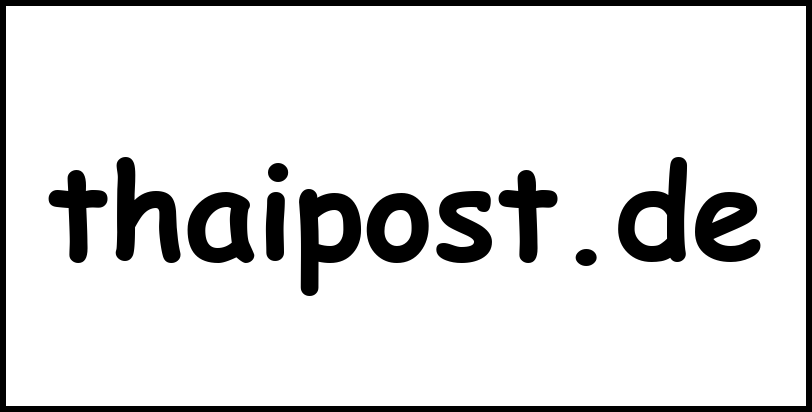 thaipost.de