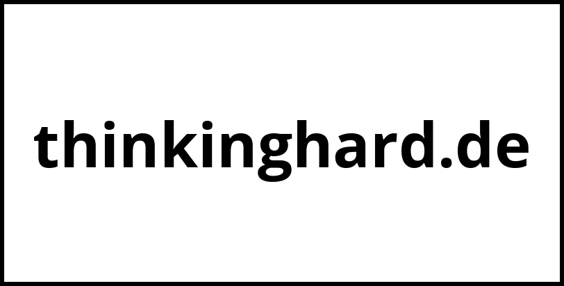 thinkinghard.de