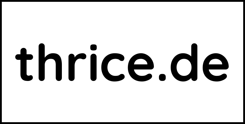 thrice.de