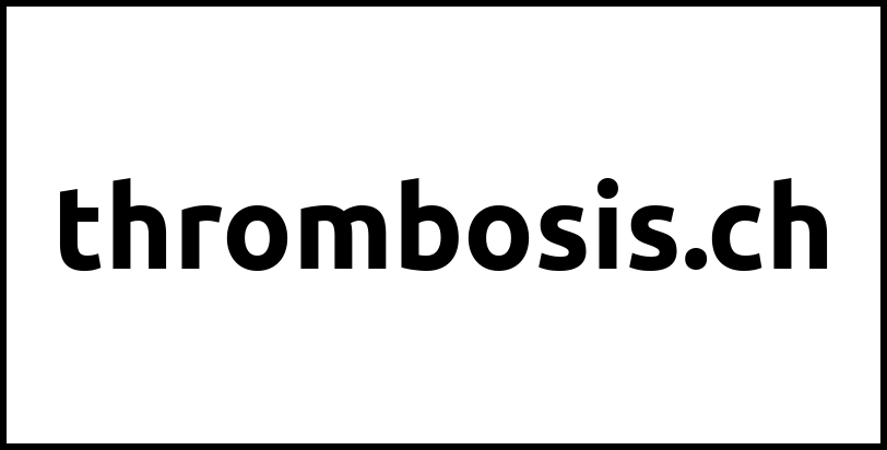 thrombosis.ch