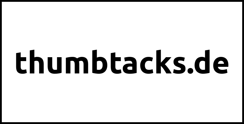 thumbtacks.de