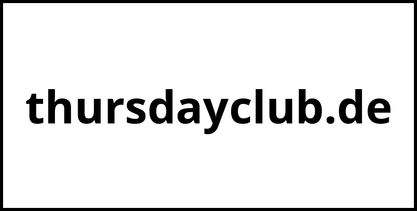 thursdayclub.de