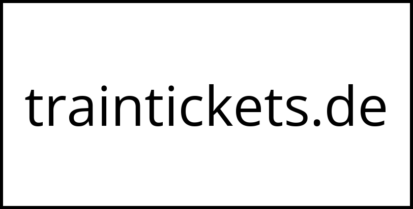 traintickets.de