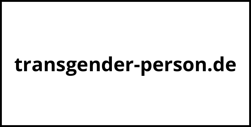 transgender-person.de