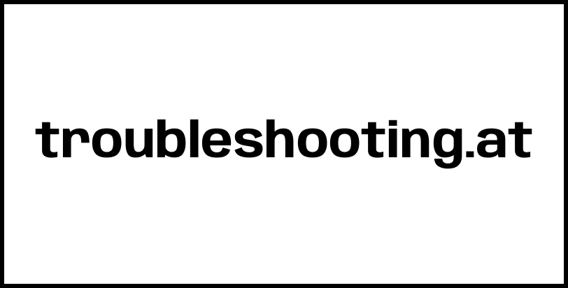 troubleshooting.at