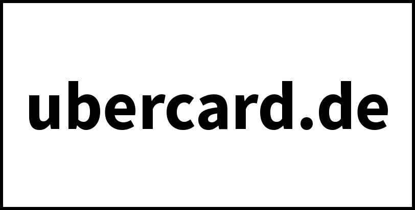 ubercard.de