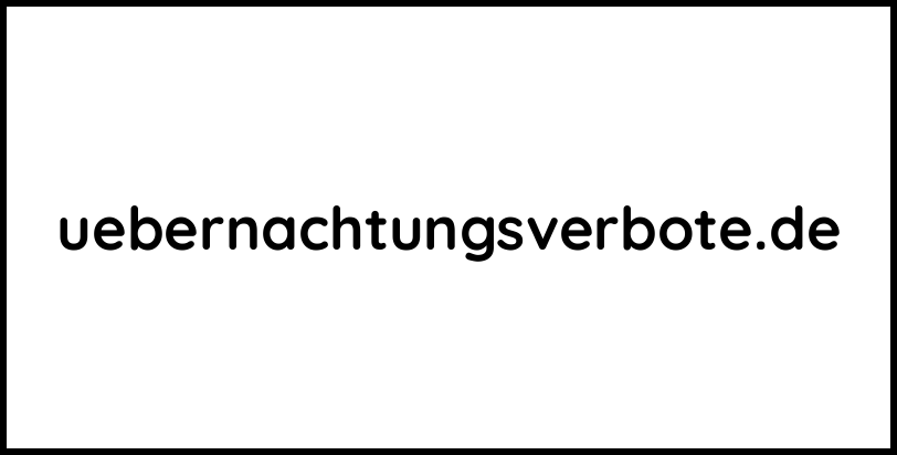 uebernachtungsverbote.de