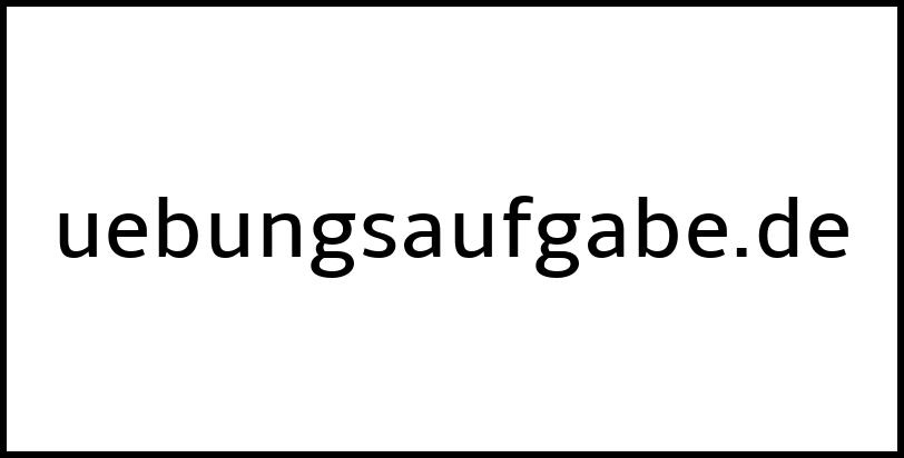 uebungsaufgabe.de