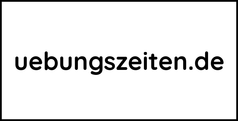 uebungszeiten.de