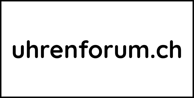 uhrenforum.ch