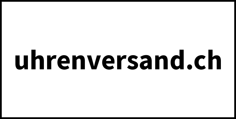 uhrenversand.ch