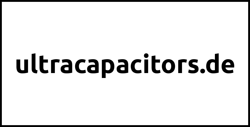 ultracapacitors.de