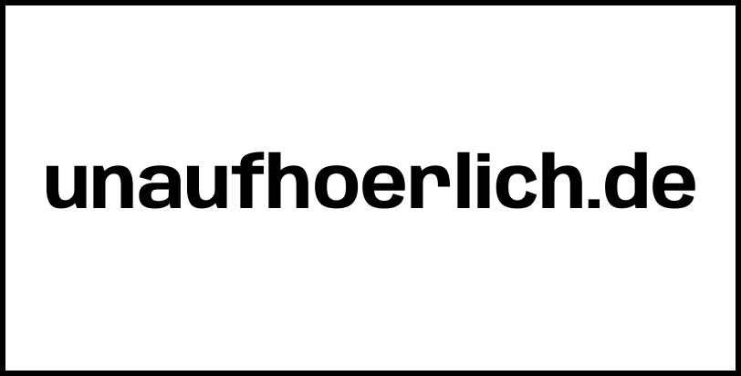 unaufhoerlich.de