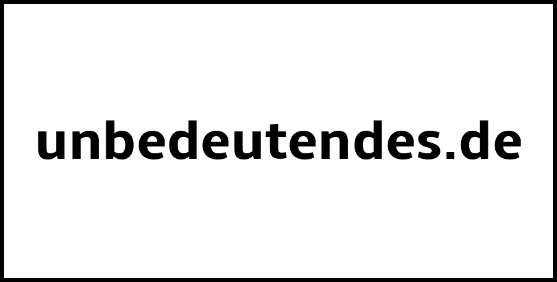 unbedeutendes.de