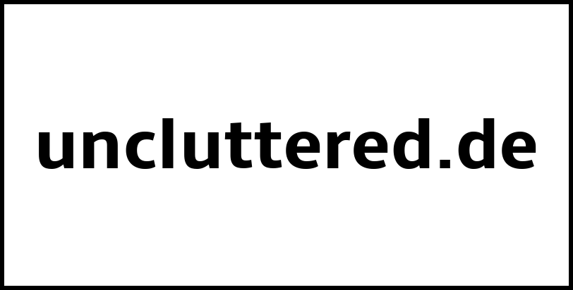 uncluttered.de