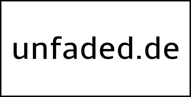 unfaded.de