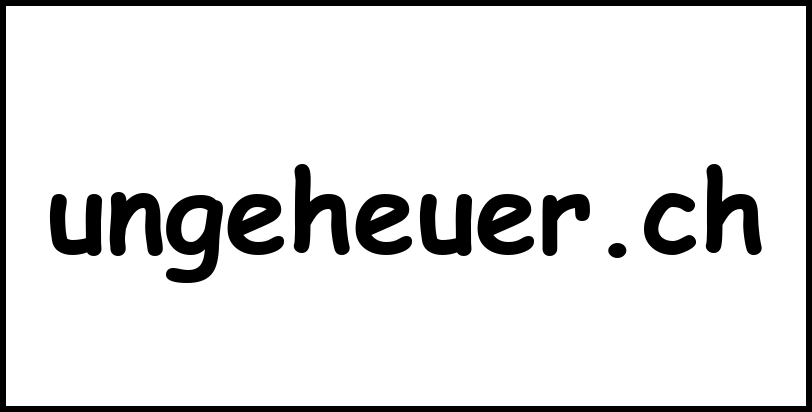 ungeheuer.ch