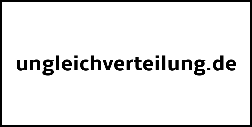 ungleichverteilung.de