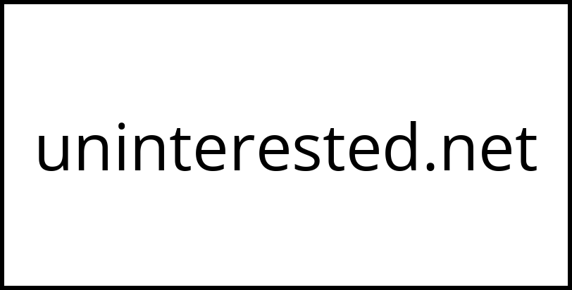 uninterested.net