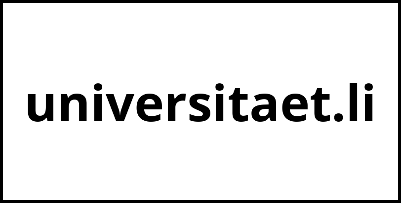 universitaet.li