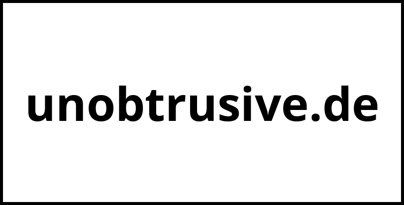 unobtrusive.de