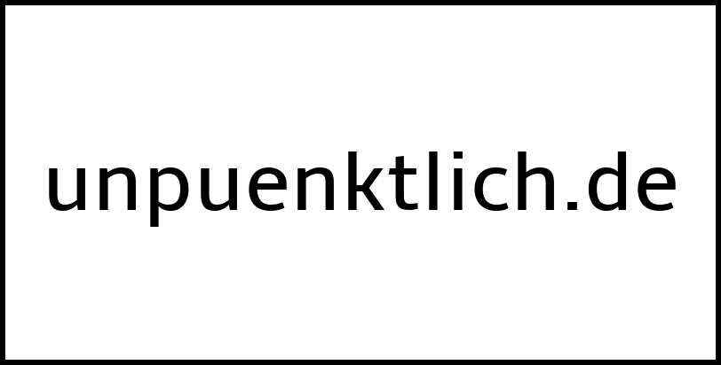 unpuenktlich.de