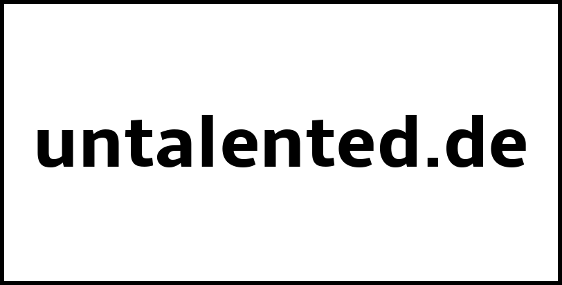 untalented.de