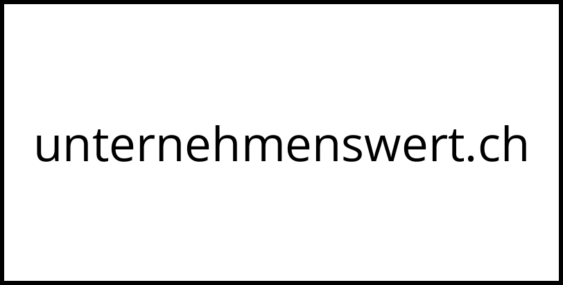 unternehmenswert.ch