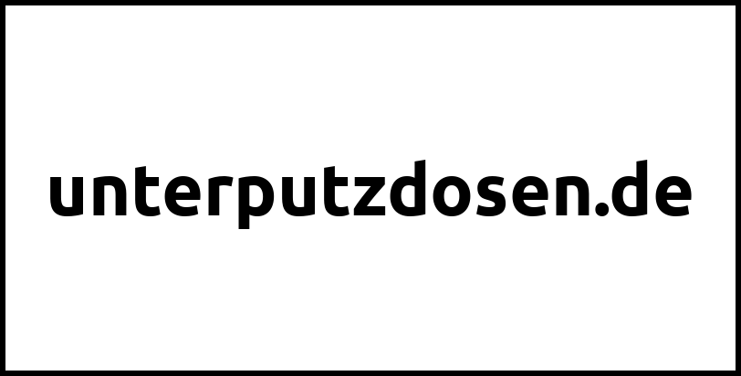 unterputzdosen.de