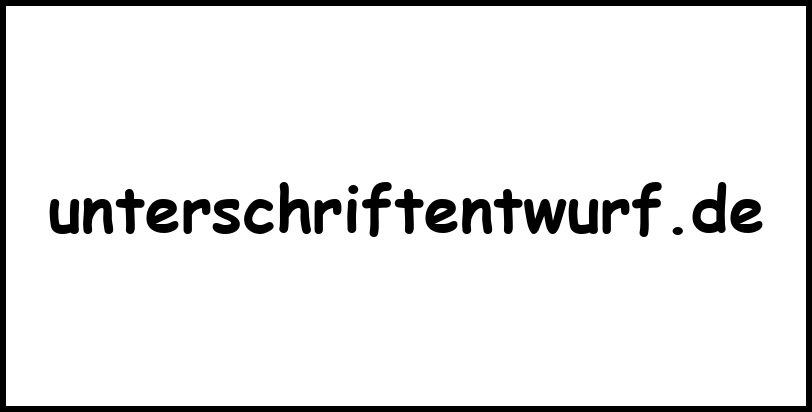 unterschriftentwurf.de