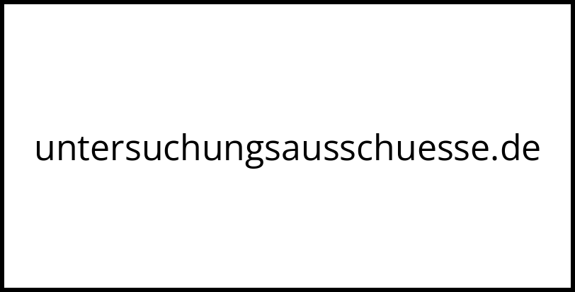 untersuchungsausschuesse.de