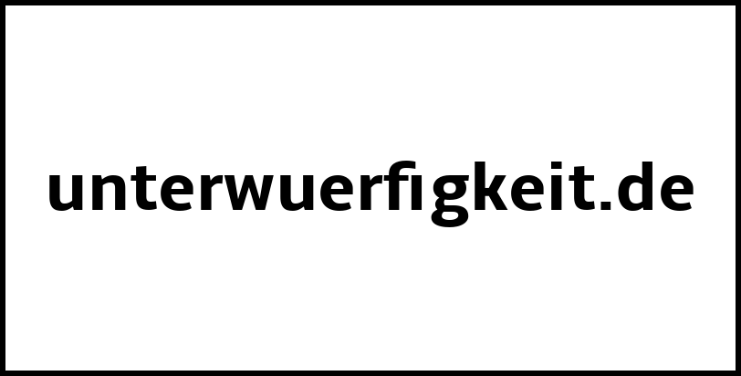 unterwuerfigkeit.de