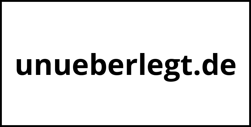 unueberlegt.de