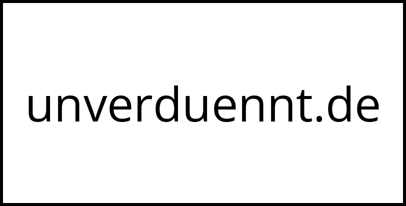 unverduennt.de