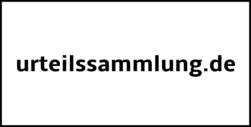 urteilssammlung.de