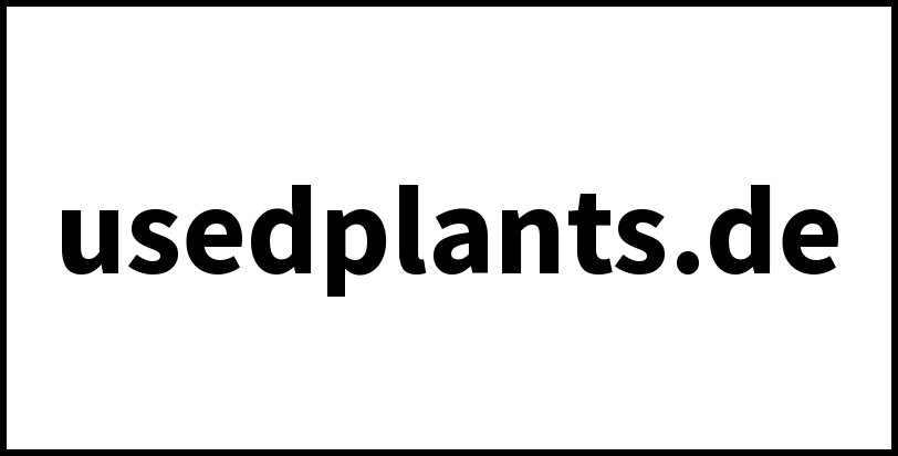 usedplants.de