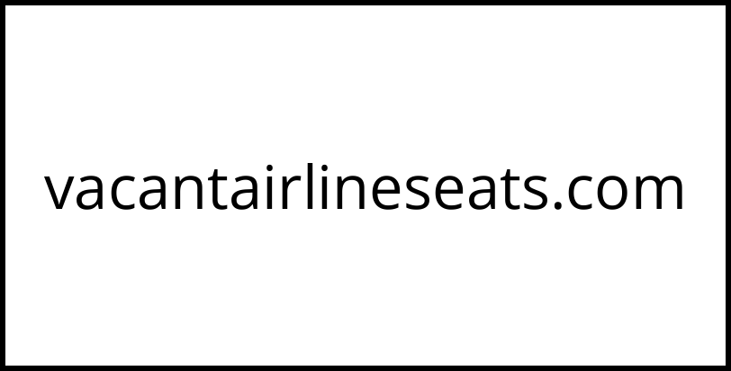 vacantairlineseats.com